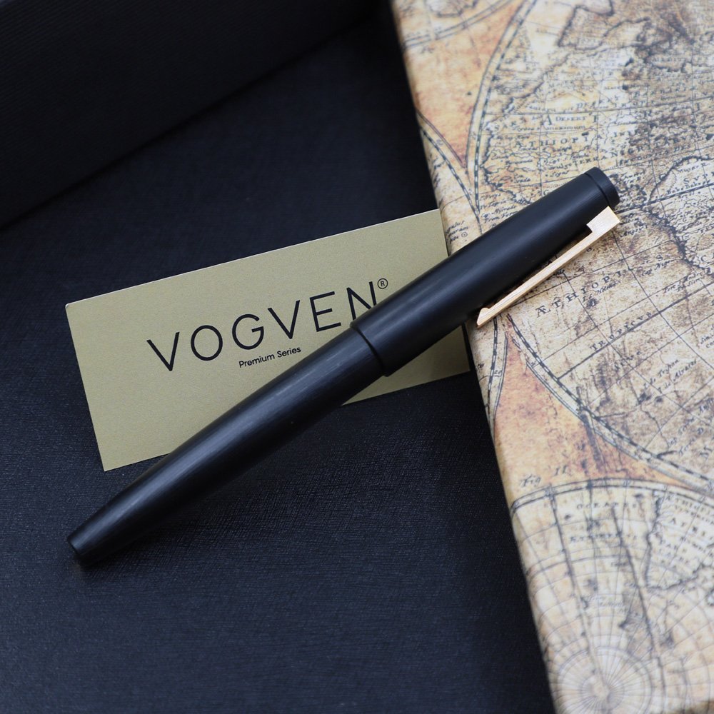 Vogven Marka İsme Özel Premium Altın Detaylı Dolma Kalem - Görsel 2