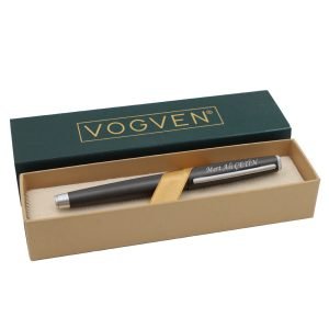 Vogven Marka İsme Özel Prestij Mat Füme Roller Kalem