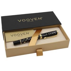 Vogven Marka İsme Özel Baklava Desenli Roller Kalem